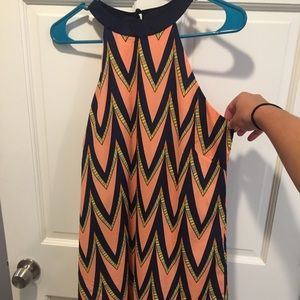 Pink Owl Shift Dress - Small